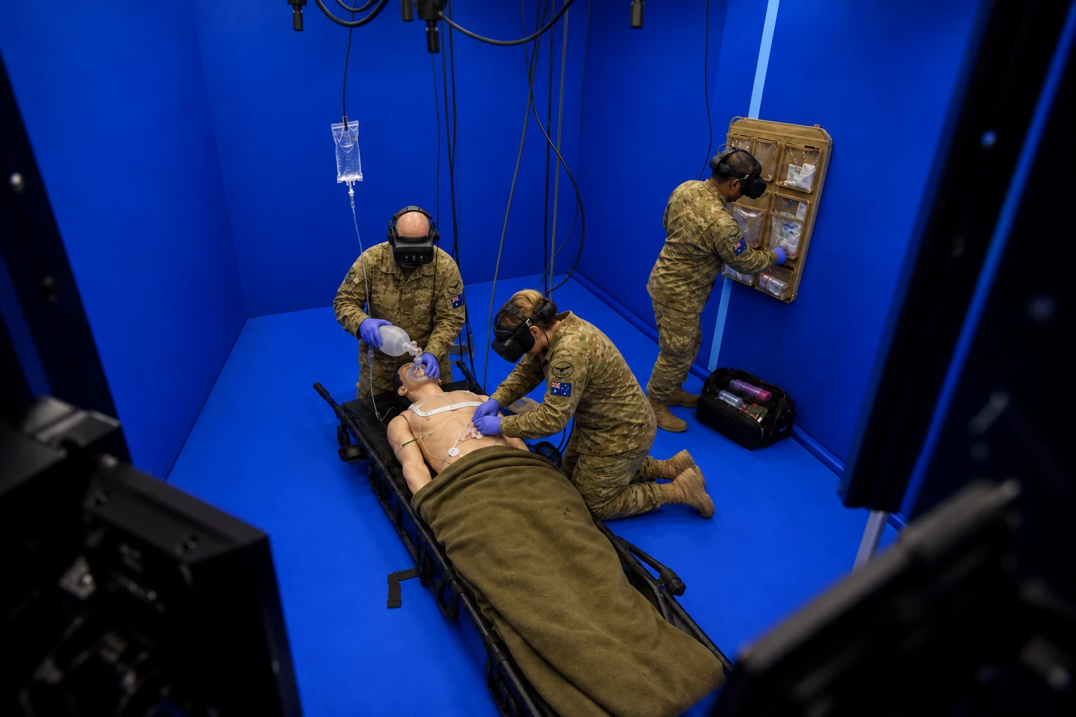 Concept view of BlueRoom team medical training